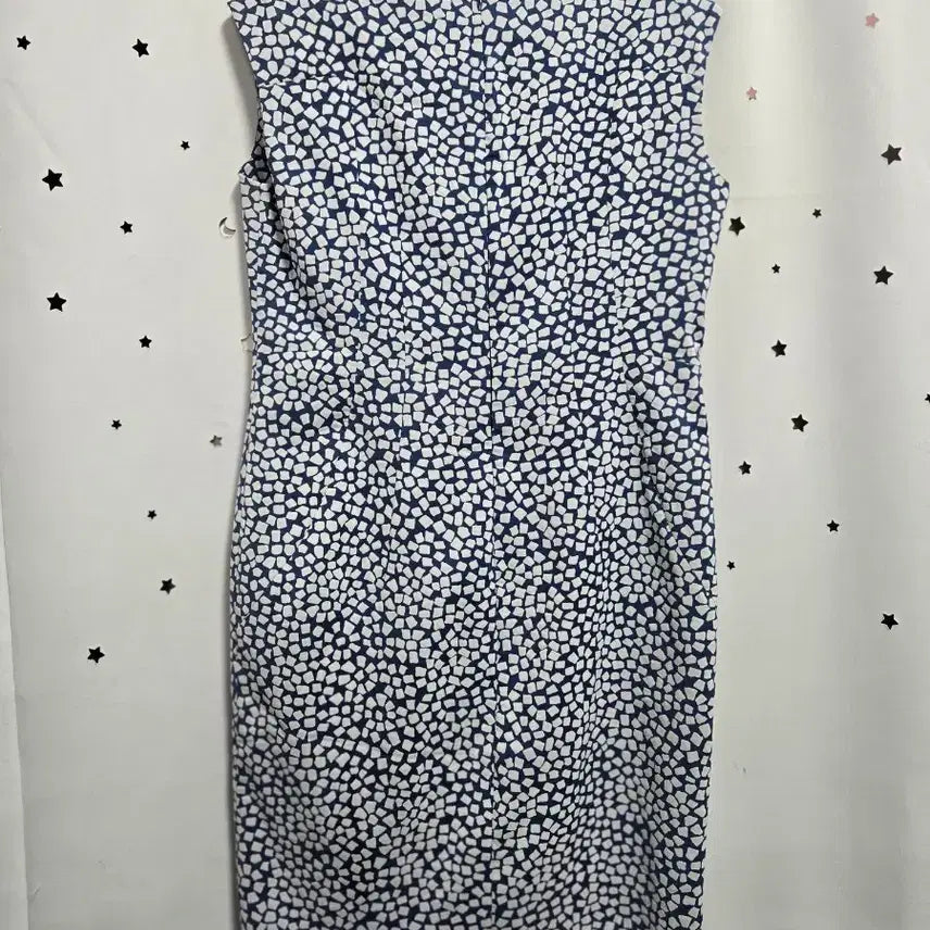 [BUNJANG] Moje Espoir Blue &amp; White Pattern Midi Dress Size 66 / 모조에스핀 블루 화이트 패턴 원피스 66