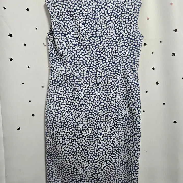 [BUNJANG] Moje Espoir Blue &amp; White Pattern Midi Dress Size 66 / 모조에스핀 블루 화이트 패턴 원피스 66