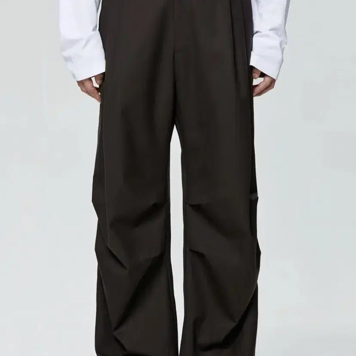 [BUNJANG] Inspector 804 Wool Parachute Pants / 28) 인스펙터 804 울 파라슈트 팬츠 다크 브라운