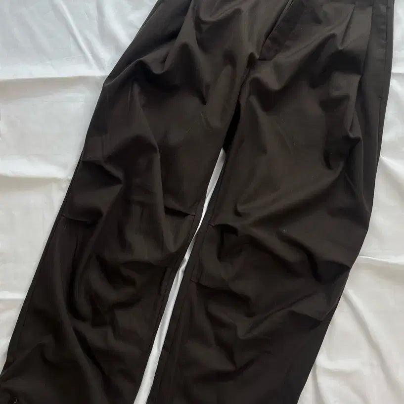 [BUNJANG] Inspector 804 Wool Parachute Pants / 28) 인스펙터 804 울 파라슈트 팬츠 다크 브라운