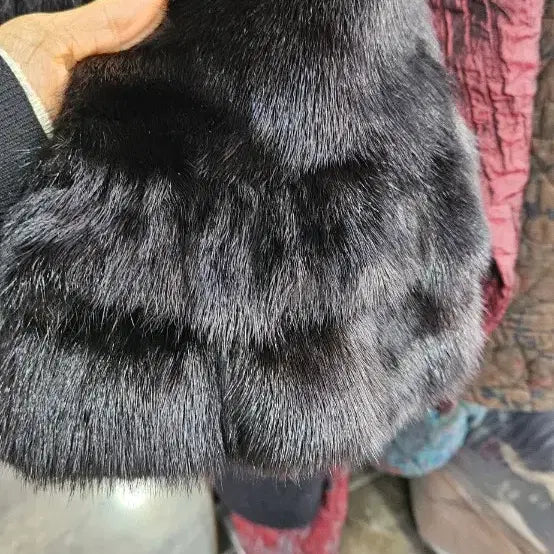 [SOLD OUT] 블랙 밍크 모피 코트