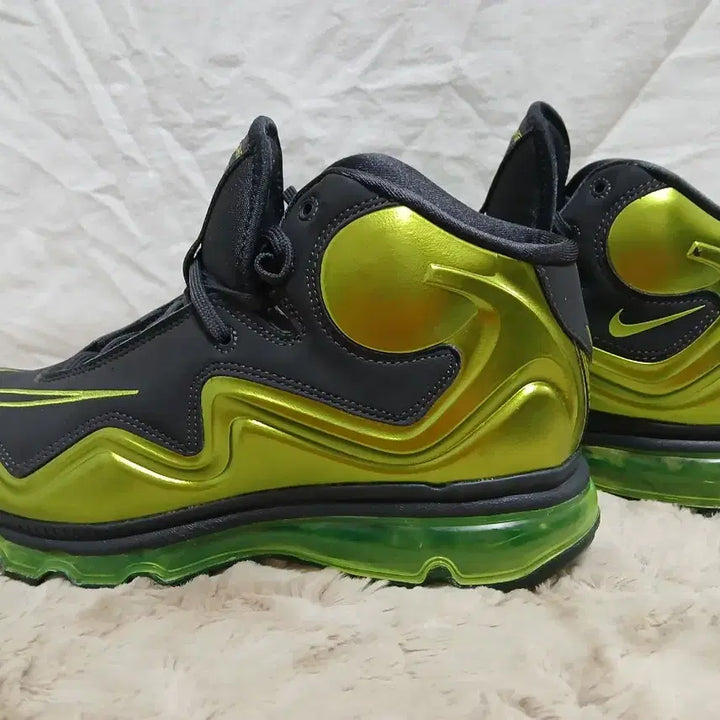 [BUNJANG] Nike Flyposite Basketball Shoes Gray/Fluorescent 265mm / 나이키 플라이포짓 농구화 회색/형광 265사이즈