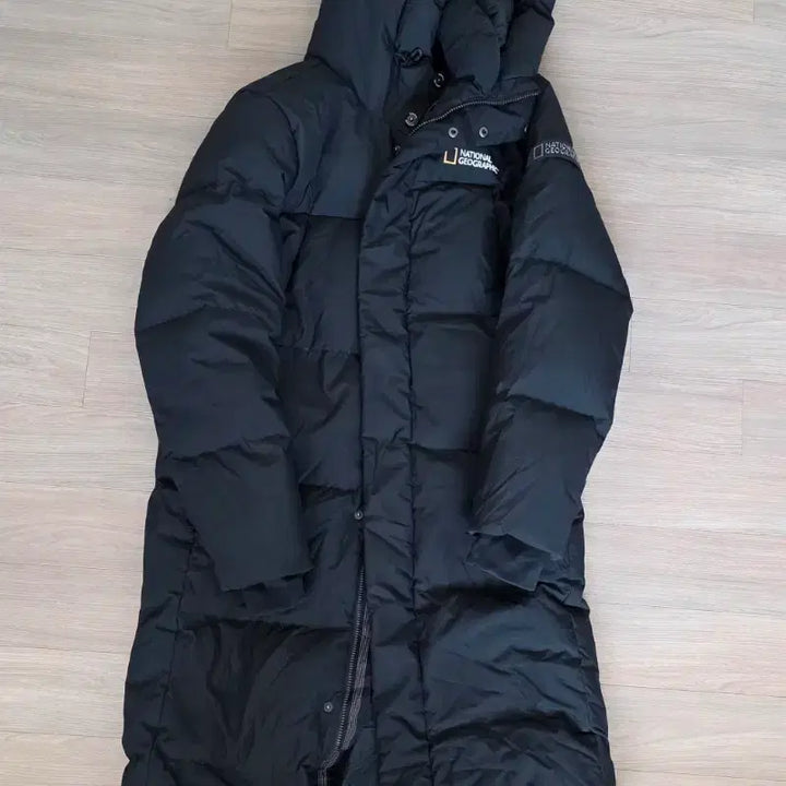 [BUNJANG] National Geographic Goose Down Long Padding Black XS / 내셔널지오그래픽 구스다운 롱패딩 블랙 xs