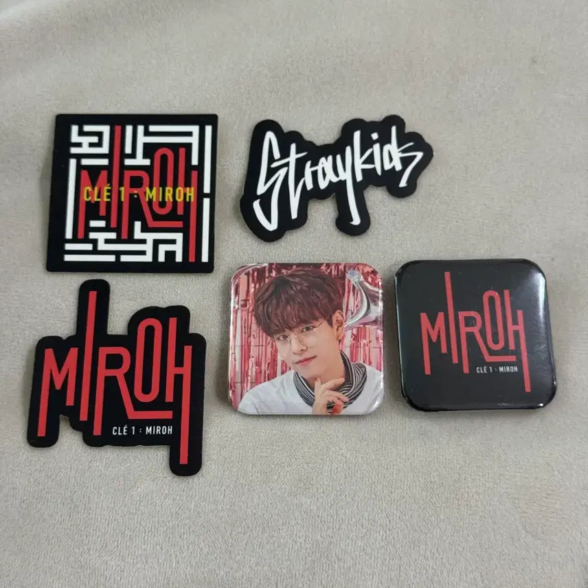 스트레이키즈 승민 하이스테이 굿즈 엠디 럭키 박스 핀뱃지 세트