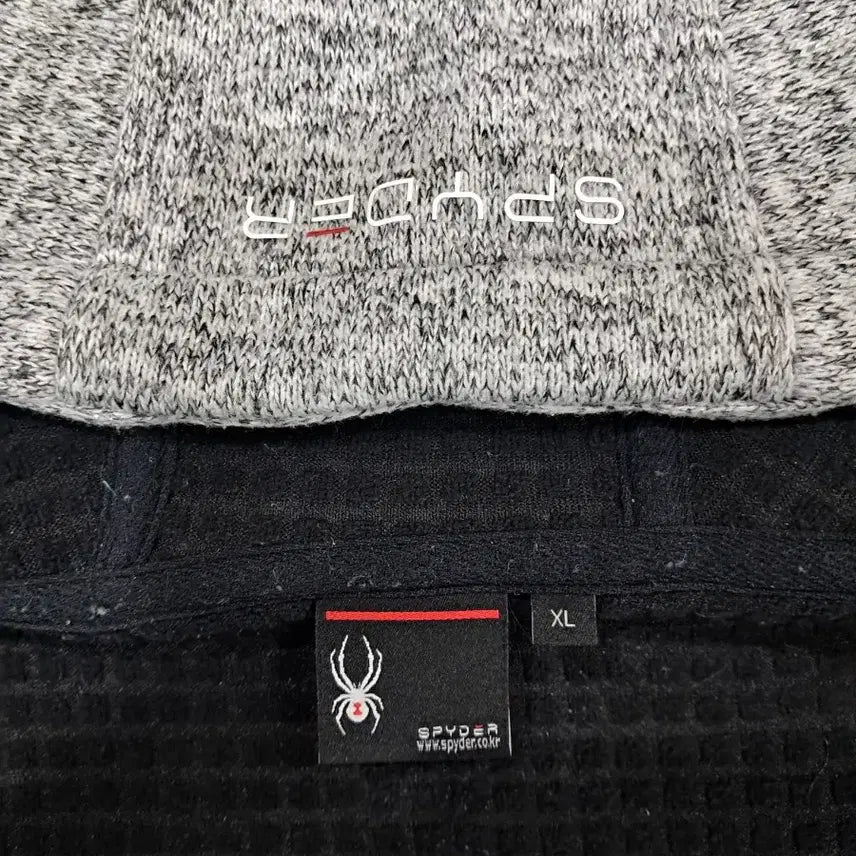 [BUNJANG] Spider Gray Hooded Fleece Zip-Up Jacket / 남성105)스파이더 그레이 후드 기모 집업자켓~