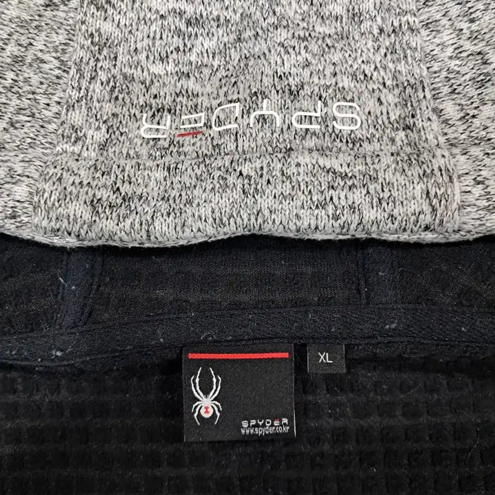 [BUNJANG] Spider Gray Hooded Fleece Zip-Up Jacket / 남성105)스파이더 그레이 후드 기모 집업자켓~