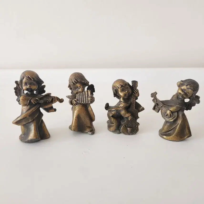 [BUNJANG] Antique Bronze Angel Statues Set / 당일발송)동 천사상4개