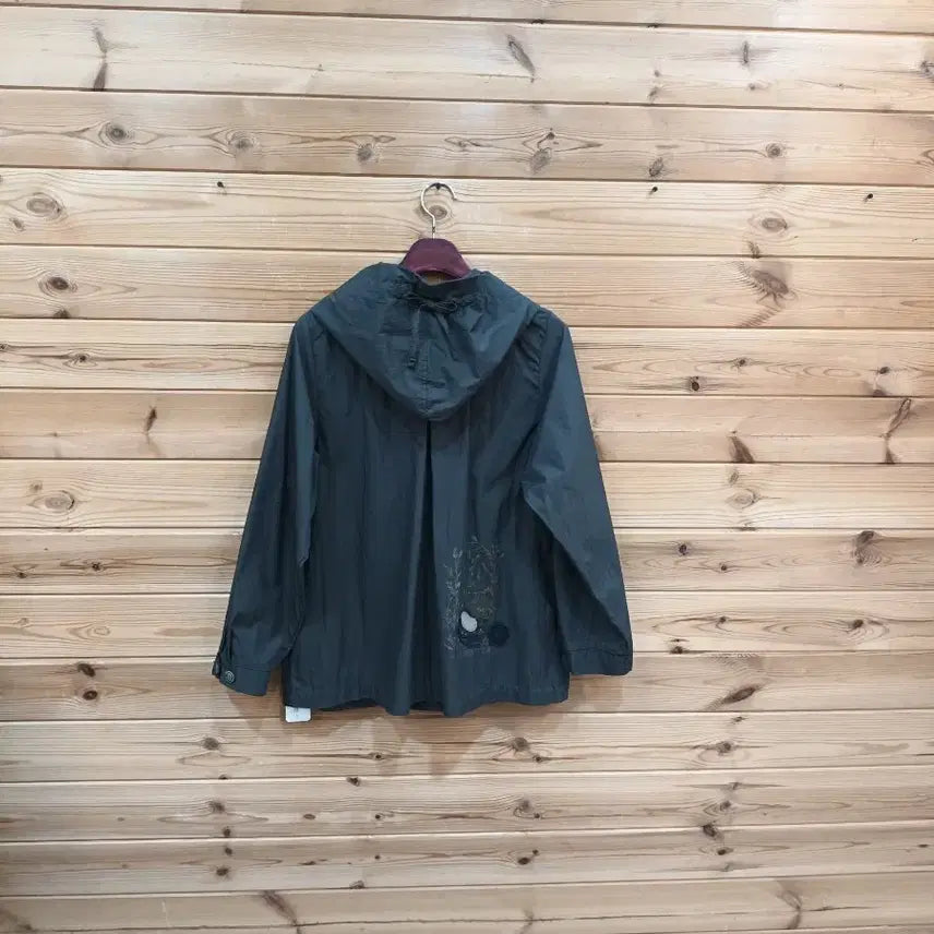 [BUNJANG] Hooded Button Gray Jacket / 후드 버튼 그레이 자켓