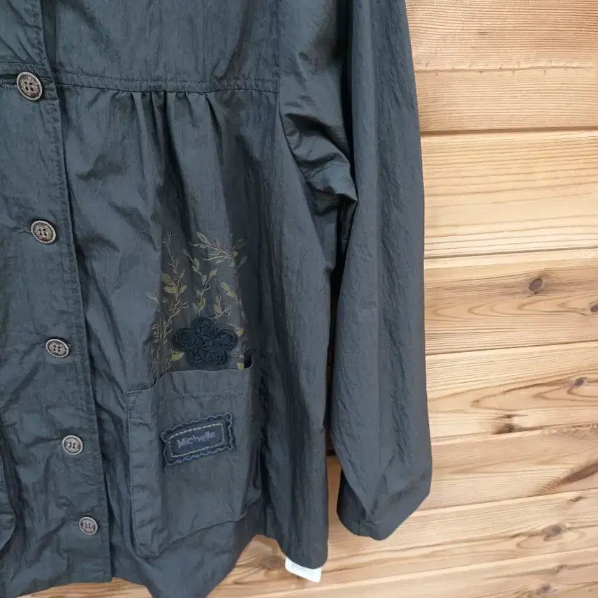 [BUNJANG] Hooded Button Gray Jacket / 후드 버튼 그레이 자켓