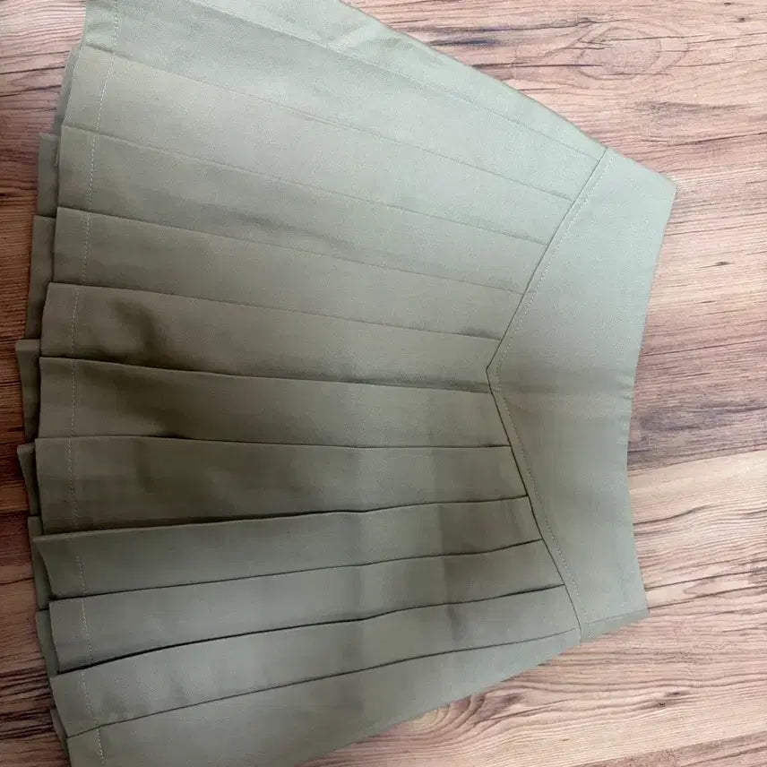 [BUNJANG] Pale Jade Beige Pleated Tennis Skirt / 페일제이드 베이지 플리츠 테니스 스커트