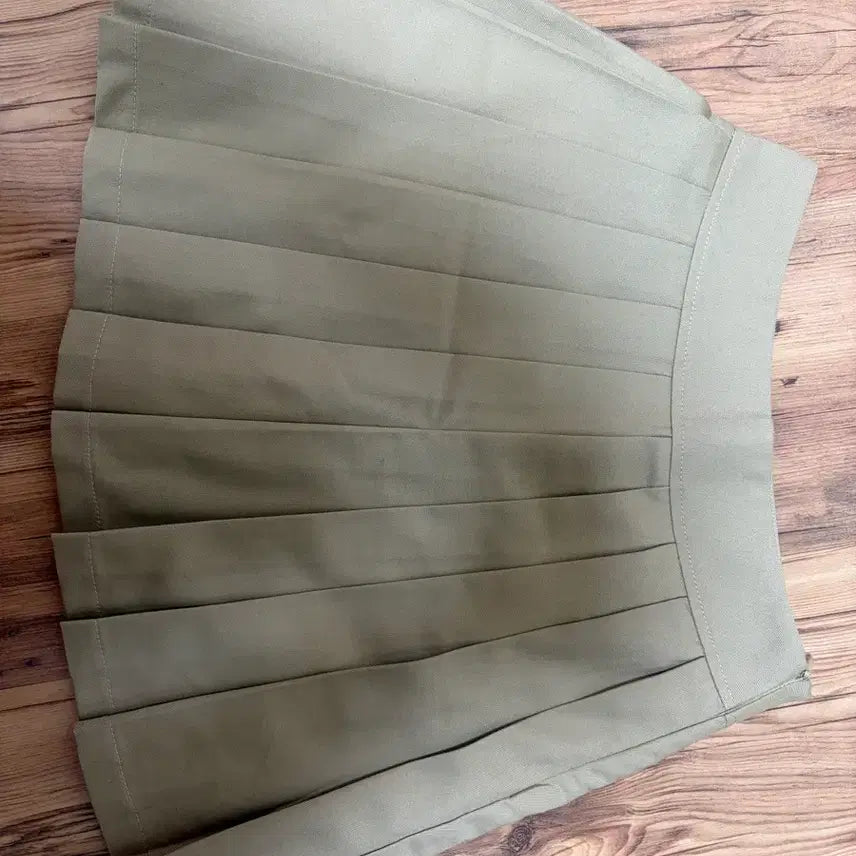 [BUNJANG] Pale Jade Beige Pleated Tennis Skirt / 페일제이드 베이지 플리츠 테니스 스커트
