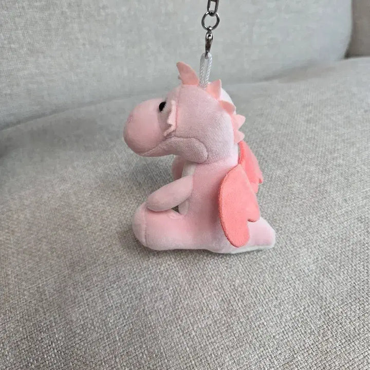 [BUNJANG] Pink Dragon Plushie Keychain / 핑크색 드래곤 인형 키링