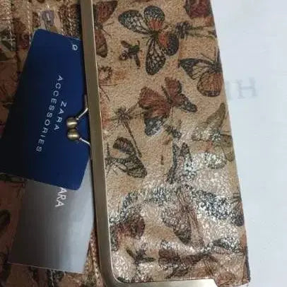 [BUNJANG] Zara Butterfly Pattern Long Wallet / 새제품)자라 나비 패턴 장지갑