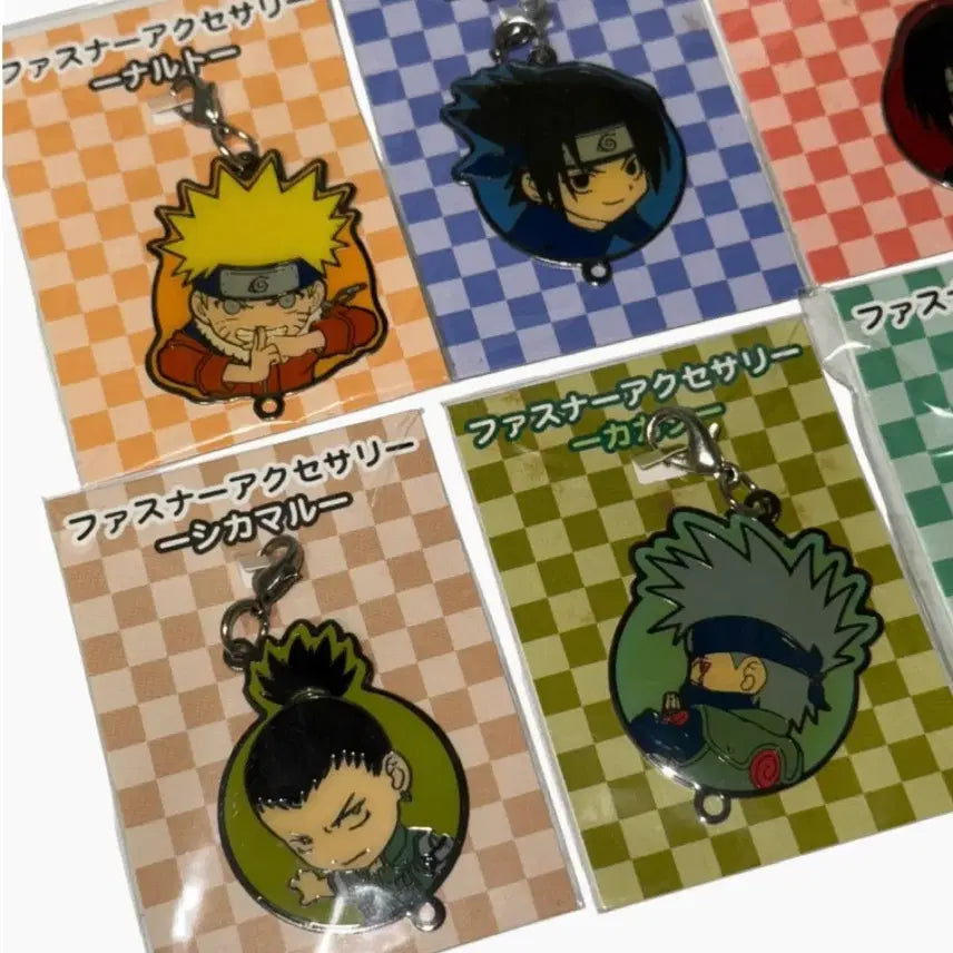 [BUNJANG] Naruto Kakashi & Shikamaru Zipper Charm Keyring / 나루토 지퍼 액세서리 챰 키링
