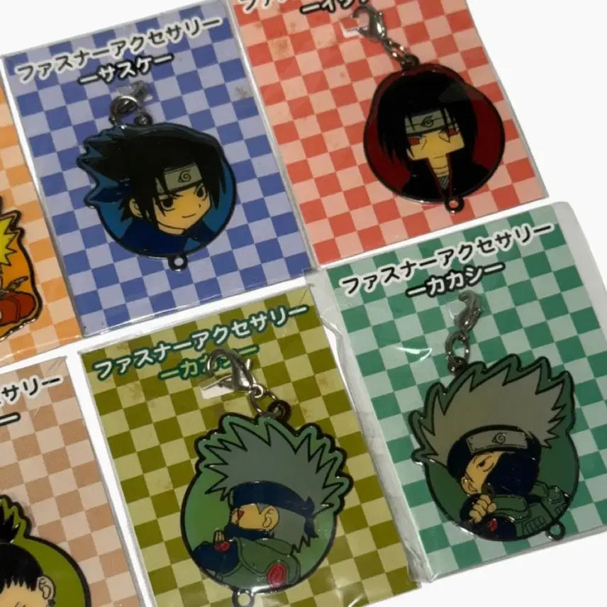 [BUNJANG] Naruto Kakashi & Shikamaru Zipper Charm Keyring / 나루토 지퍼 액세서리 챰 키링