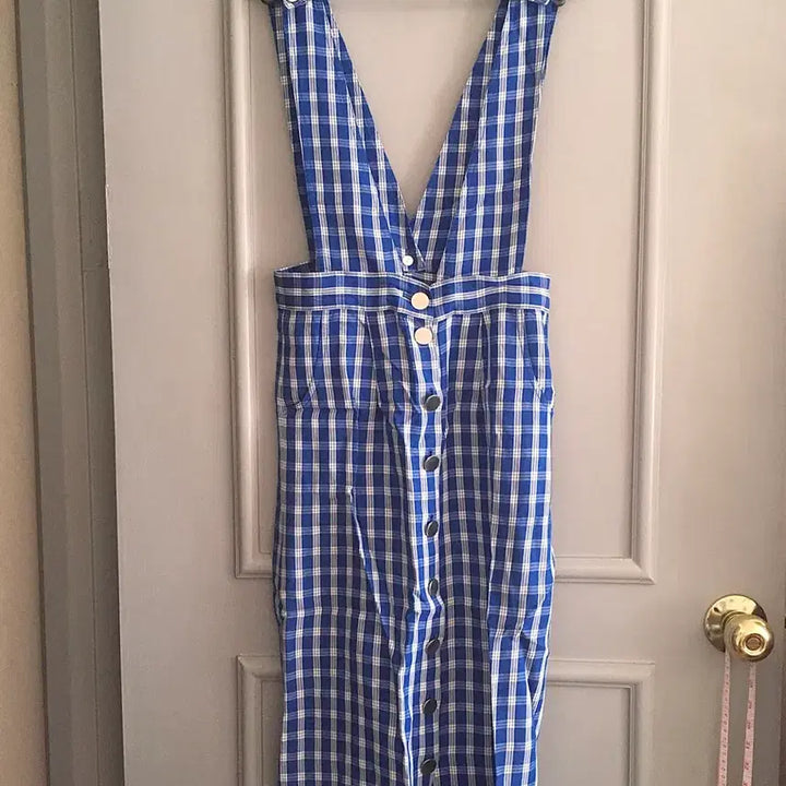 [BUNJANG] Maje Linen Pinafore Skirt Dress Size 1 / 마쥬 린넨 멜빵 스커트 원피스 1사이즈