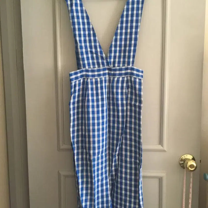 [BUNJANG] Maje Linen Pinafore Skirt Dress Size 1 / 마쥬 린넨 멜빵 스커트 원피스 1사이즈