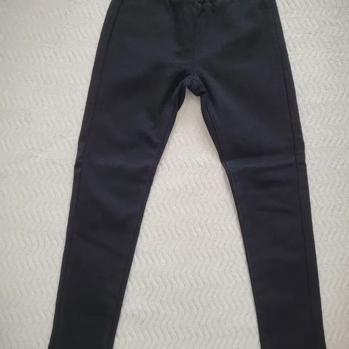 [BUNJANG] Black Fleece-Lined Skinny Pants / 키작녀 밴딩 기모 스키니 블랙
