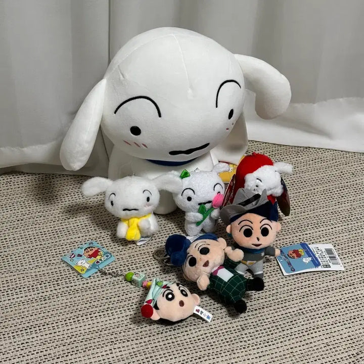 [BUNJANG] Crayon Shin-chan Shin-chan/Whitey/Chulsoo Doll and Keychain Set / 짱구는 못말려 짱구/흰둥이/철수 인형 키링 모음