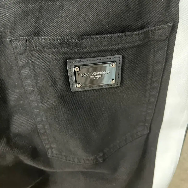 [BUNJANG] Dolce &amp; Gabbana Black Denim Jeans / 돌체앤가바나 블랙 옆라인 데님 청바지