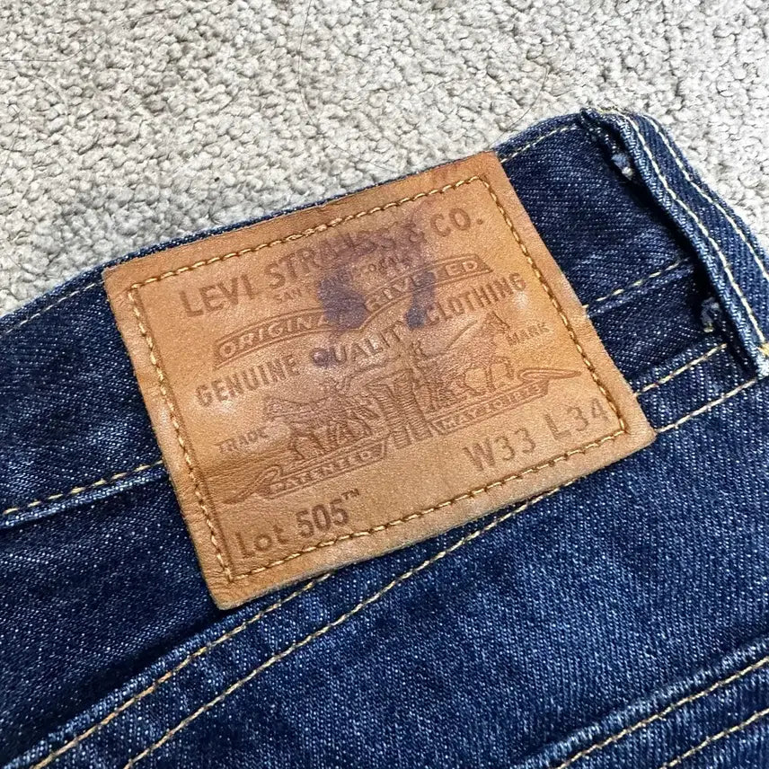 [BUNJANG] Levi's Premium 505 Big E Regular Jeans / 리바이스 프리미엄505 빅E 레귤러 팬츠(34)