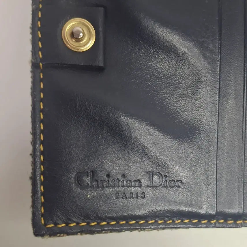 [BUNJANG] Dior Oblique Saddle Bi-fold Wallet Navy / 디올 오블리크 새들 반지갑 네이비