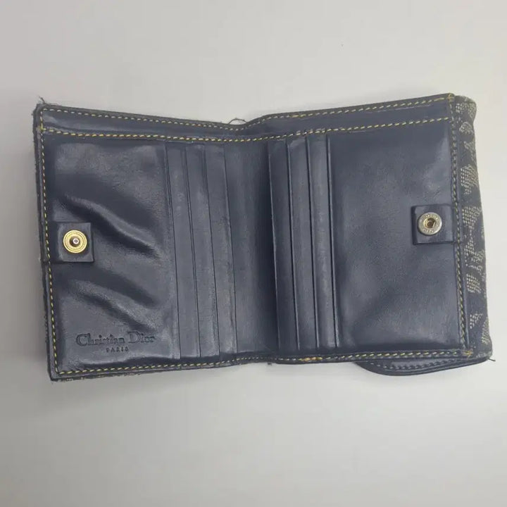 [BUNJANG] Dior Oblique Saddle Bi-fold Wallet Navy / 디올 오블리크 새들 반지갑 네이비
