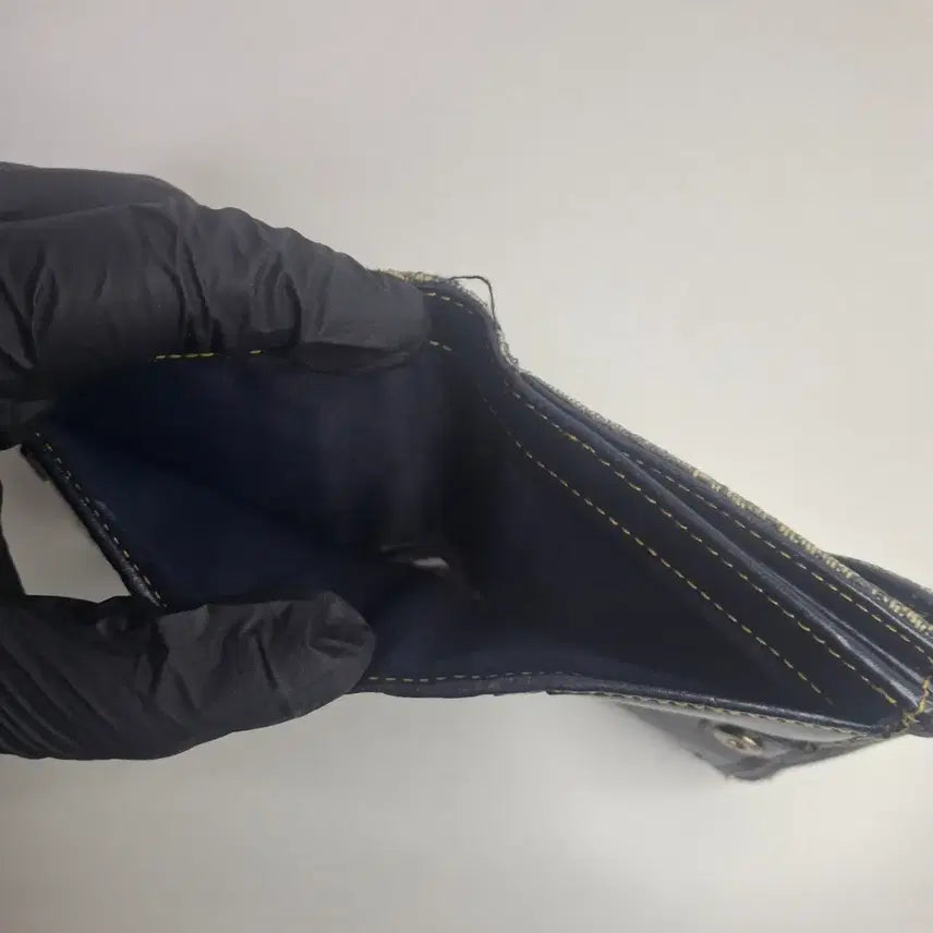 [BUNJANG] Dior Oblique Saddle Bi-fold Wallet Navy / 디올 오블리크 새들 반지갑 네이비