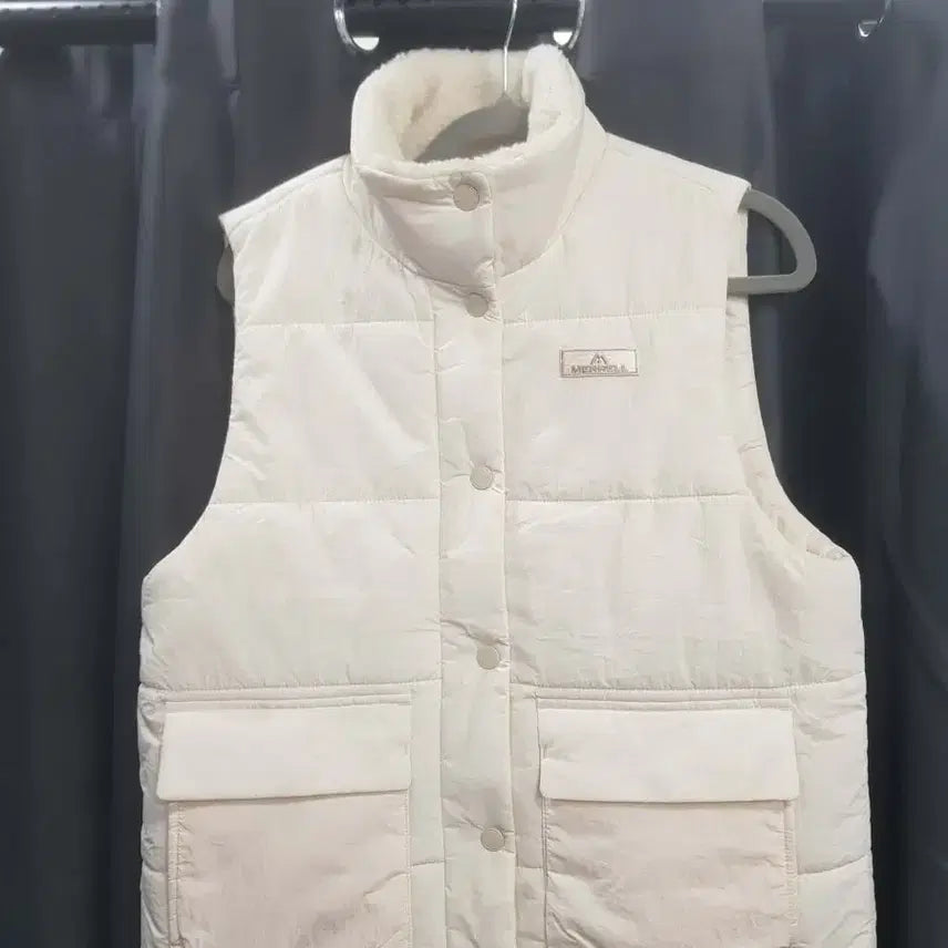 [BUNJANG] Merrell Ivory Women's Padded Vest (85) / 메렐 아이보리 여성 패딩 조끼(85)