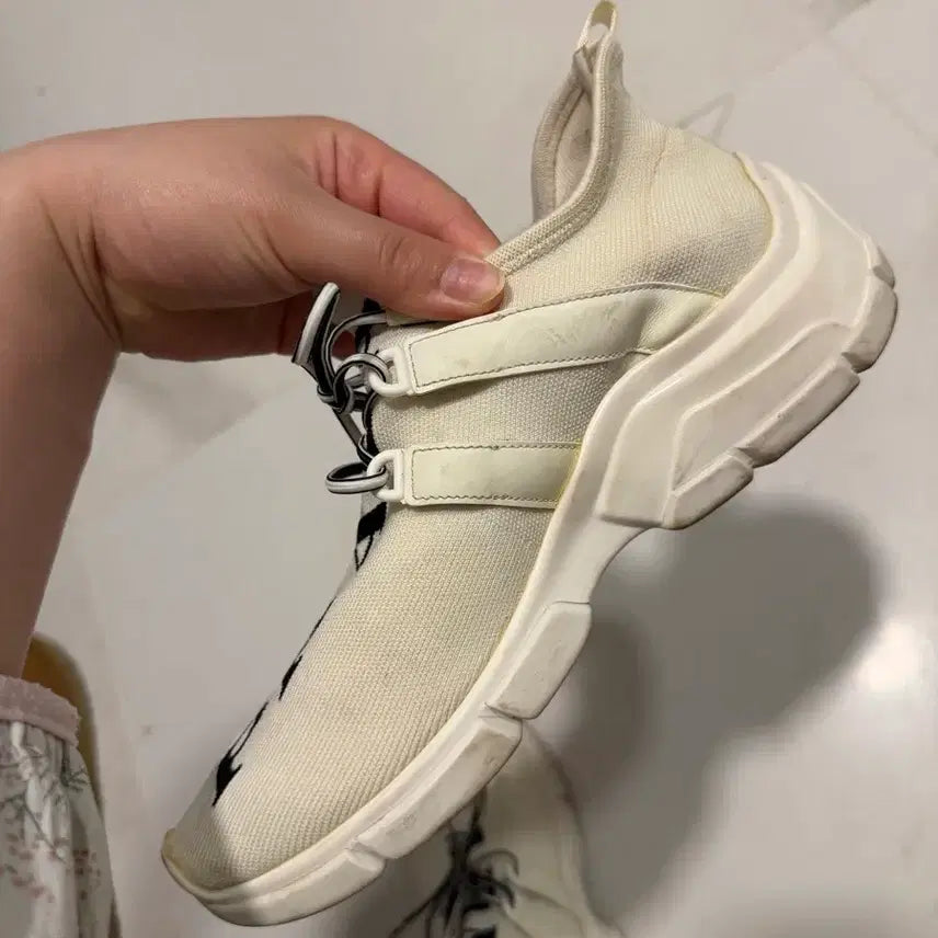 [BUNJANG] Prada White Logo Sneakers / (정품)프라다 화이트 로고 스니커즈