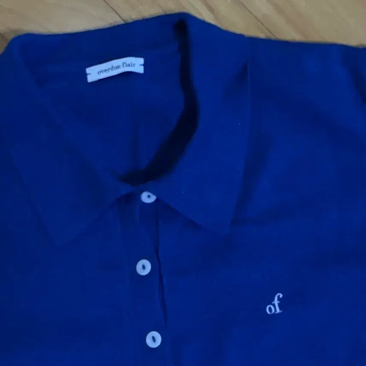 [BUNJANG] Overdue Flare Blue Knit Top / 오버듀플레어 니트