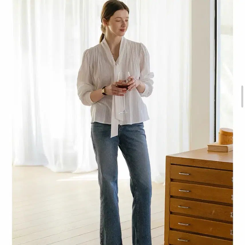 [BUNJANG] Til I Die Lace Blouse / 틸아이다이 레이스 블라우스 리본블라우스 졸업 블라우스