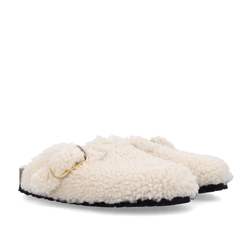 [BUNJANG] Birkenstock Boston Big Buckle Eggshell Slippers (230mm) / 버켄스탁 어그 슬리퍼 (230미리) - 보스턴 빅 버클 에그쉘 - 내로우
