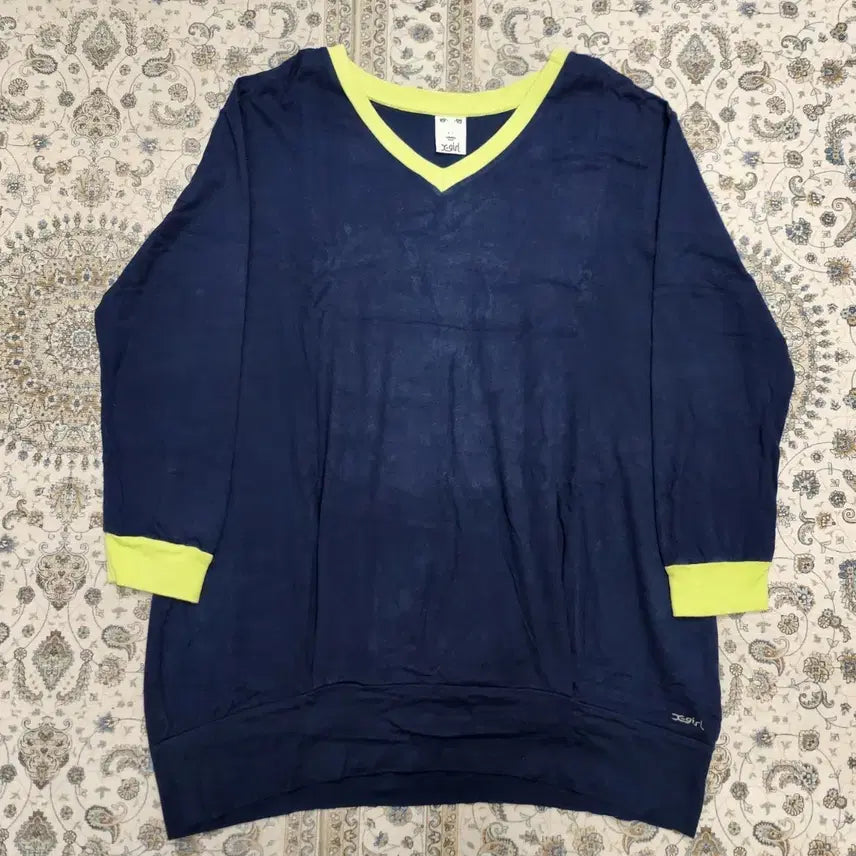 [BUNJANG] X-girl V-Neck Long Sleeve T-Shirt / X-girl  V넥 긴팔 티셔츠 2사이즈 (77까지가능)