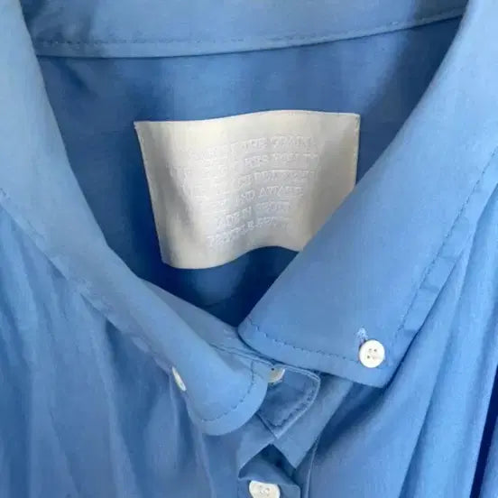 [BUNJANG] Freckle Seoul Blue Long Shirt / 프레클 서울 블루 롱 셔츠