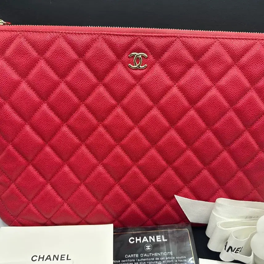 [BUNJANG] Chanel New Medium Clutch Bag / [정품/감정서O] 샤넬 뉴미듐 클러치 풀구성
