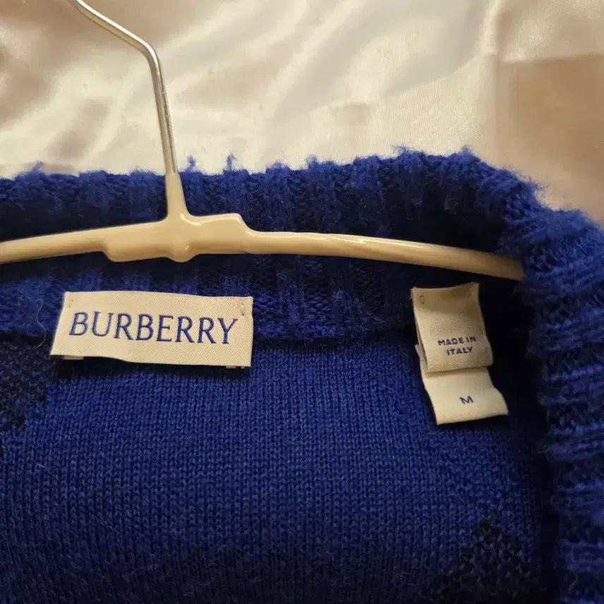 [BUNJANG] Burberry Argyle Wool Cardigan M / 버버리 아가일 울 가디건 M