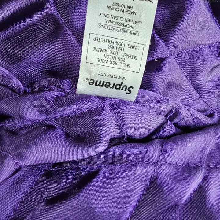 [BUNJANG] Supreme Motion Logo Varsity Jacket / 슈프림 모션로고 바시티 자켓