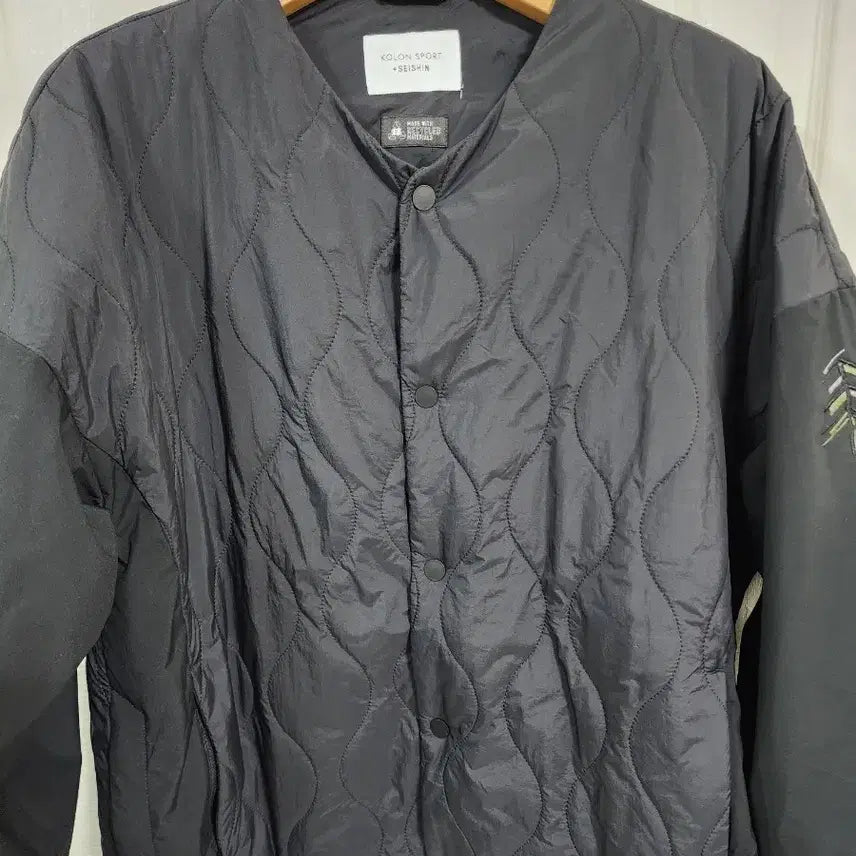 [BUNJANG] Kolon Sport Quilted Jacket Black / 코오롱 스포츠 퀼팅 자켓 블랙