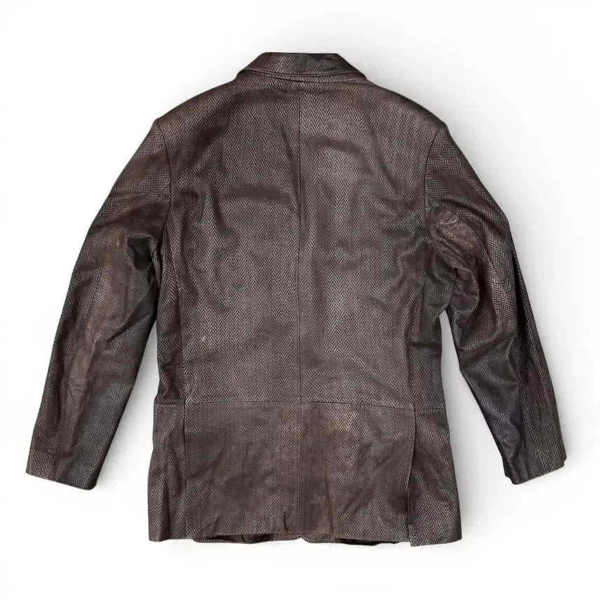 [BUNJANG] Armani Collezioni Leather Blazer 52 / 아르마니 꼴레지오니 레더 블레이저 52