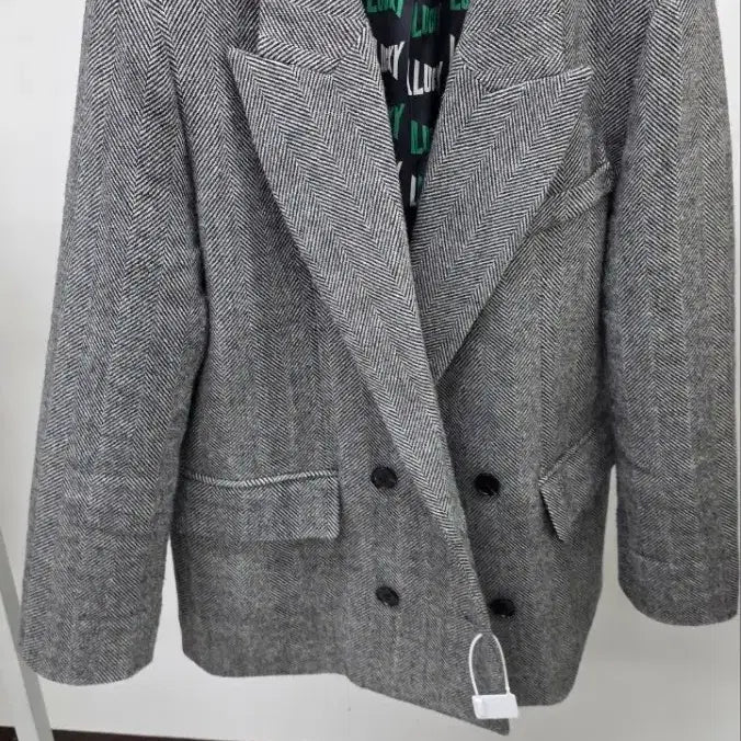 [BUNJANG] Lucky Chouette Herringbone Double Jacket / (@땡처리)럭키슈에뜨 해링본 더블 자켓 36(95)