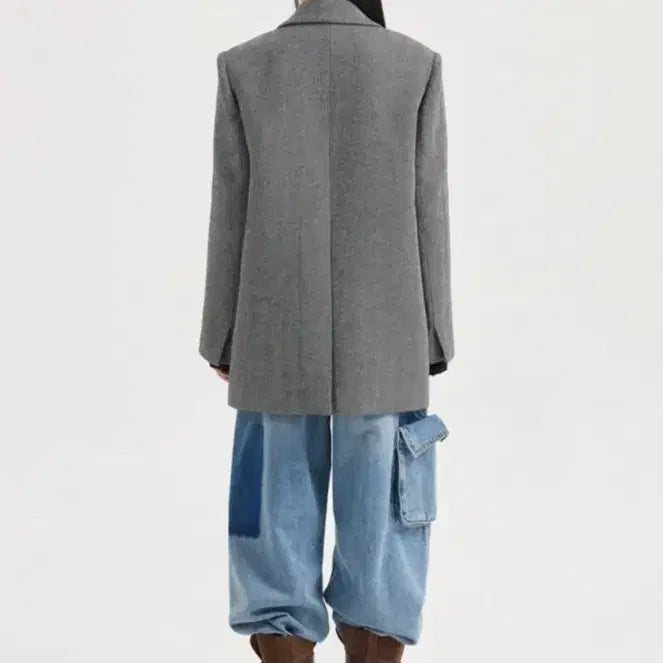 [BUNJANG] Lucky Chouette Herringbone Double Jacket / (@땡처리)럭키슈에뜨 해링본 더블 자켓 36(95)