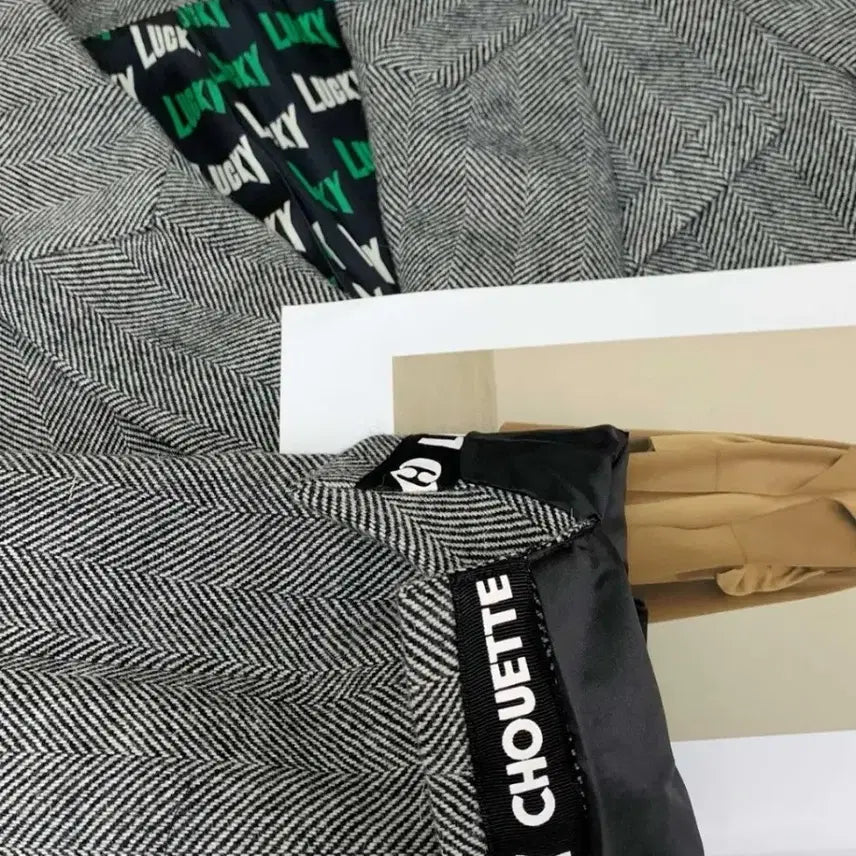 [BUNJANG] Lucky Chouette Herringbone Double Jacket / (@땡처리)럭키슈에뜨 해링본 더블 자켓 36(95)