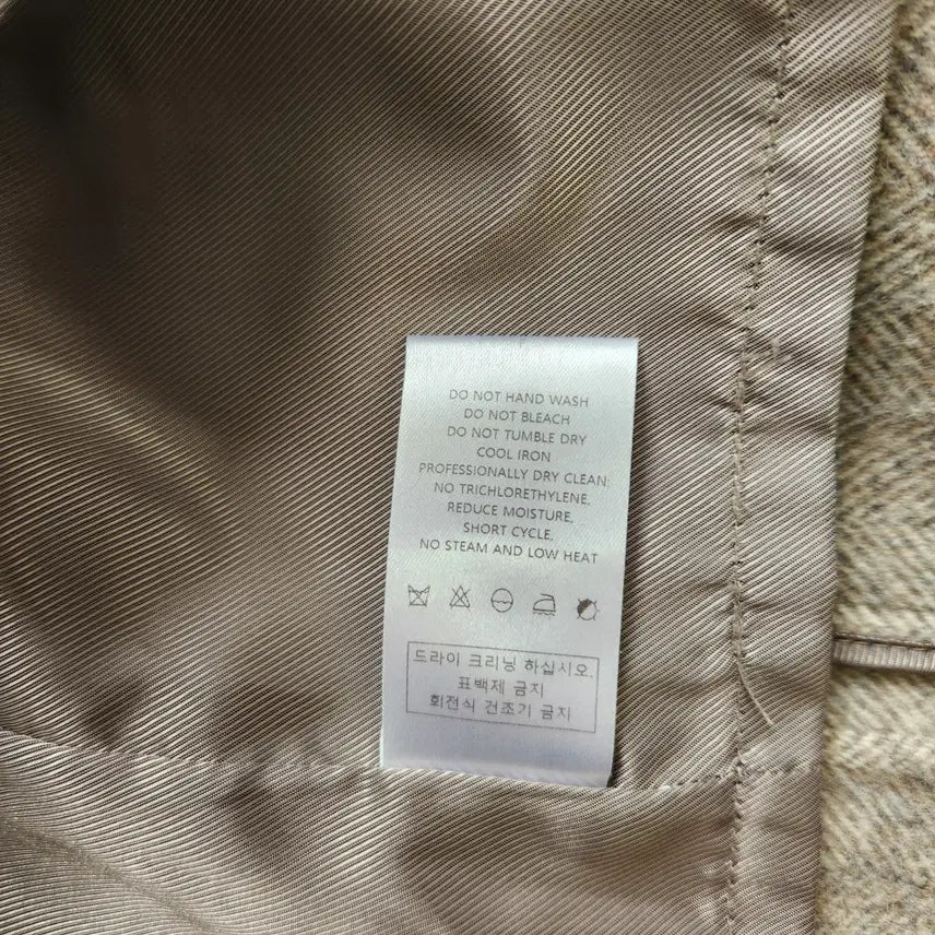 [BUNJANG] Bakingpowder Baker Herringbone Wool Half Coat / 베이킹파우더 베이커 헤링본 울 하프 코트