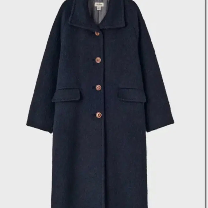 [BUNJANG] Sienne Alpaca Stitch Coat (Navy) / 시엔느 알파카 스티치 코트 네이비 새상품급