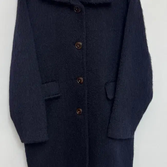 [BUNJANG] Sienne Alpaca Stitch Coat (Navy) / 시엔느 알파카 스티치 코트 네이비 새상품급