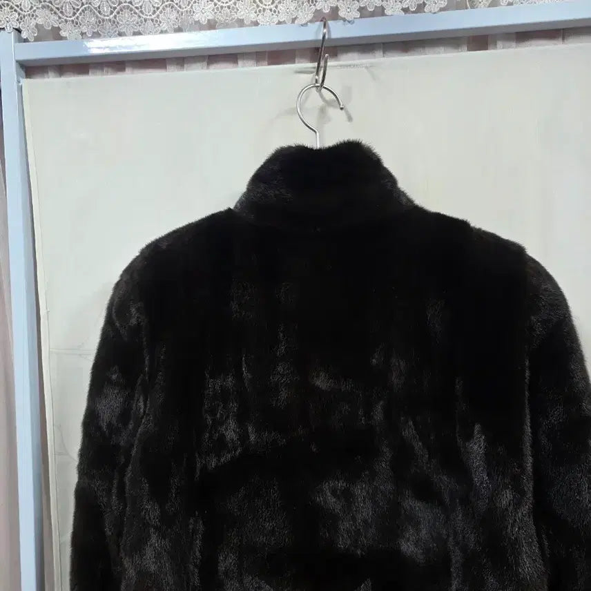[BUNJANG] Mink Fur Coat (94-106-165) / 진도모피블랙그라마모피코트(94-106-165)