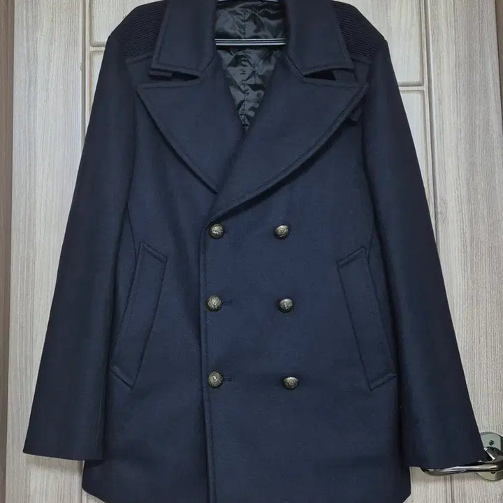 [BUNJANG] Solid Homme Pea Coat (Men) / 솔리드옴므  피코트(남성)