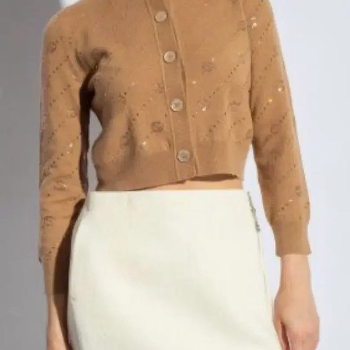 [BUNJANG] Gucci Women's Cashmere Cardigan Interlocking G Camel / 구찌 여자 캐시미어 가디건 인터로킹 G 카멜