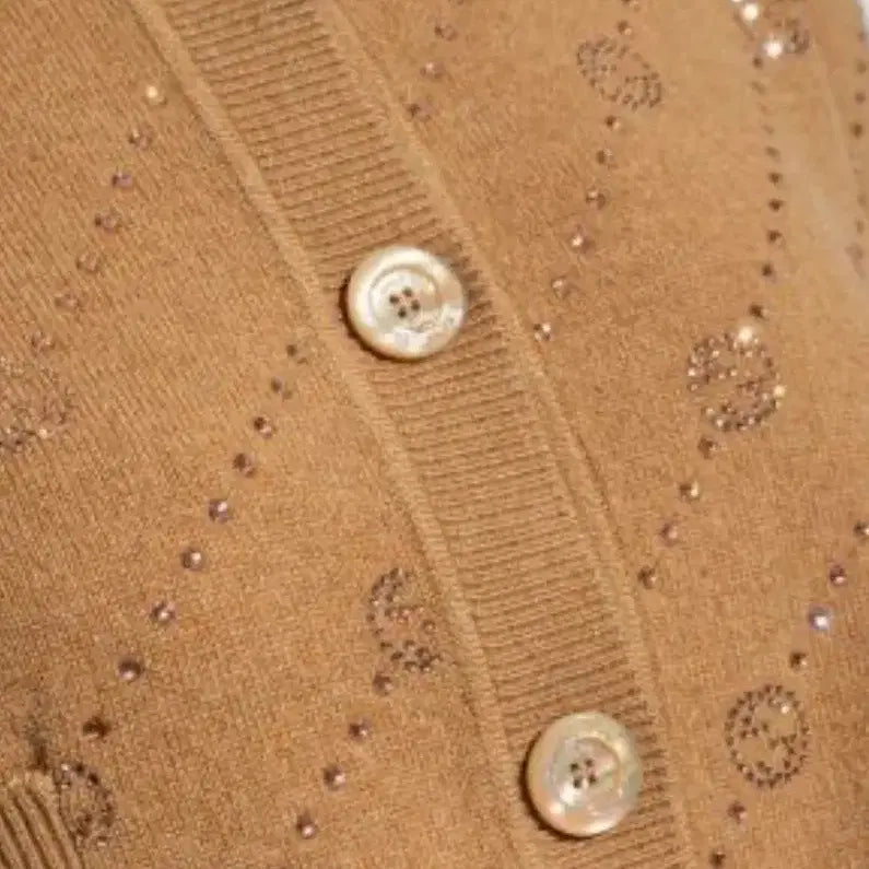 [BUNJANG] Gucci Women's Cashmere Cardigan Interlocking G Camel / 구찌 여자 캐시미어 가디건 인터로킹 G 카멜